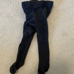 Baby gap black thick tights